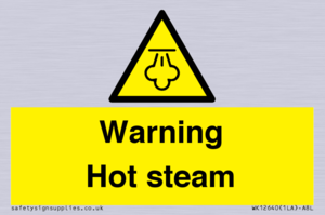 Warning Hot steam